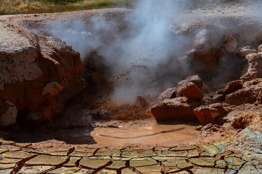 Boiling Mud Pot, Yellowstone National Park, Wyoming
