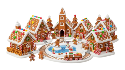 Whimsical Gingerbread Village A Festive Holiday Treat Display