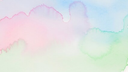 Dreamy pastel watercolor wash with delicate pinks, blues, and greens creating a calming, ethereal backdrop for creative designs and branding projects