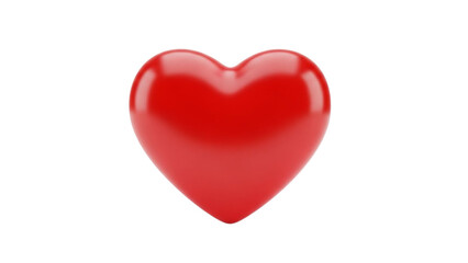 Shiny Red Heart Shape on Black Background Isolated Object love symbol