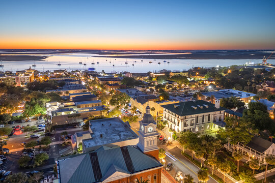 Fernandina Beach, Florida, USA Historic Downtown 1958