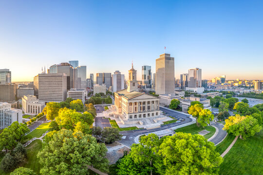 Nashville, Tennessee, USA at Dawn 1953