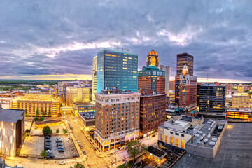 Fototapeta premium Des Moines, Iowa, USA Downtown Cityscape 1918
