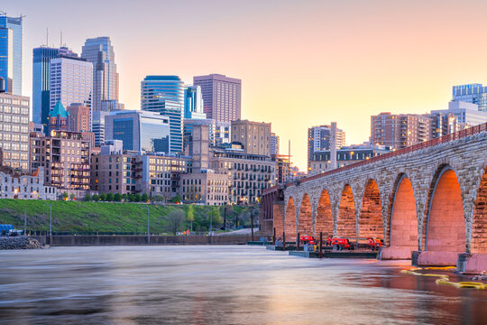 Omaha, Nebraska, USA Downtown Cityscape 1909