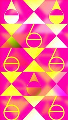 Vibrant Geometric Water Drop Grid Background