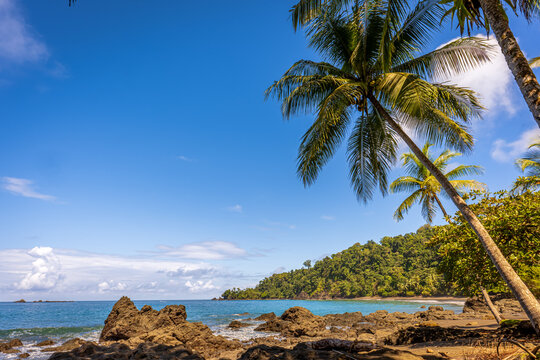 Beach Scenery from the Osa Peninsula in Costa Rica - Powered by Adobe