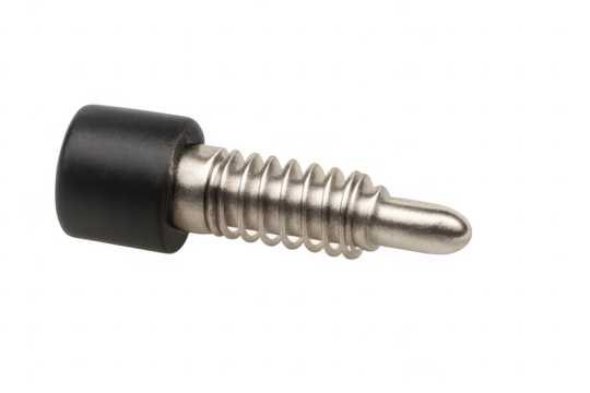 Pogo pin spring-loaded electrical connector component