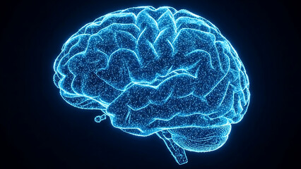Glow of Intelligence: Stunning brain design for neuroscience, futuristic technology or medical research concepts, perfect for innovative projects and design