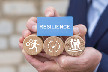 Resilience business for sustainable and inclusive growth concept. Resillient organization. Business...