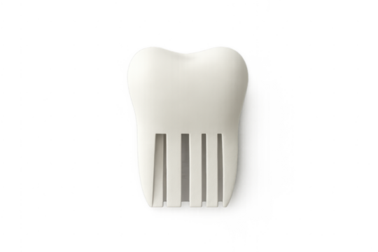 Tooth comb a dental care hygiene concept