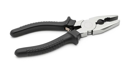 Obraz premium Close-up of a black-handled adjustable plier.