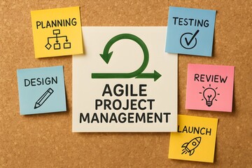 Agile Project Management Concept 