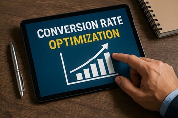 Conversion rate optimization for business, business concept.