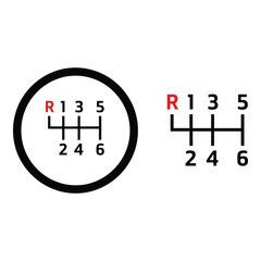 Manual transmission gear shift pattern with reverse