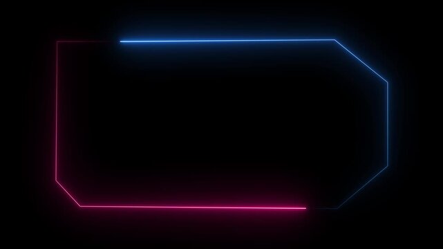 Holographic screen n frame hud ui futuristic screen system virtual design background. Hi-tech technology  digital hologram futuristic hud screen neon frame display interface overlay.