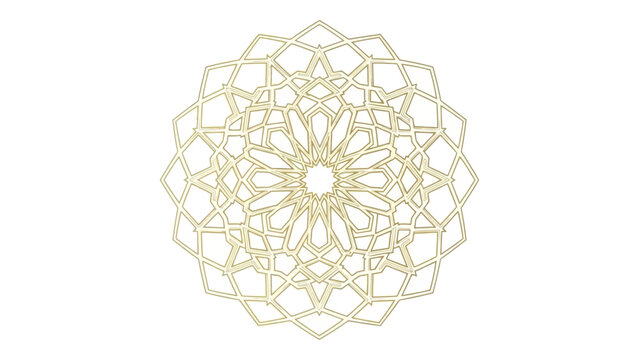 ornamental round lace pattern