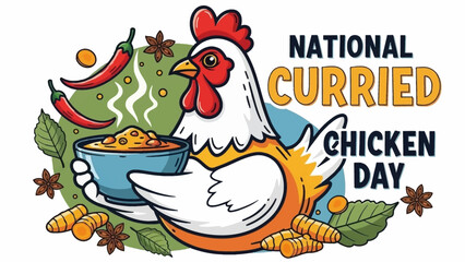 Celebrate National Curried Chicken Day with vibrant flavors and spices, perfect for food bloggers, culinary enthusiasts, and social media promotions that crave delicious visuals