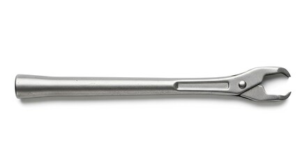 Obraz premium Metal torque wrench on a white background.