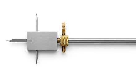 Precision drafting tool with metal components.