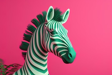 Naklejka premium illustration of a zebra
