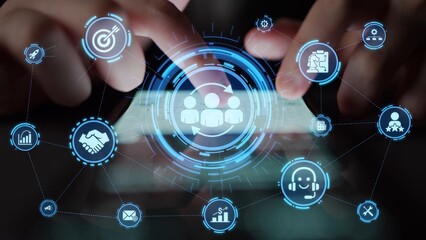 CRM platforms improve customer relationships through data analysis, CRM communication tools, and automation. CRM systems support customer management, tracking, and CRM relationship success. Funnel