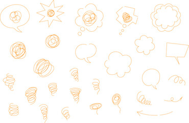 clean and charming line-art illustration featuring a speech bubble surrounded by delicate hand-drawn elements—sunbeams, twinkles, stars, hands, hearts, and expressive finger details. Perfect for brand