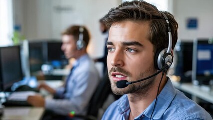 Dynamic customer service agent providing support in modern call center environment - Powered by Adobe