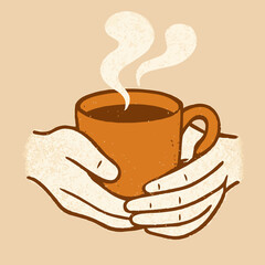 Hot Drink Offering – illustration vector