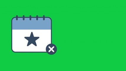 animated icon depicting event cancel message