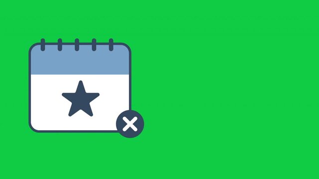 animated icon depicting event cancel message