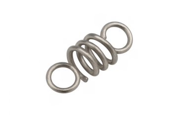 Metal spring element showing tension and elasticity