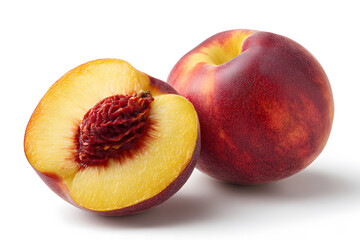 Fresh peaches with leaves showcasing ripe fruit ready for summer recipes and desserts