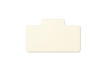 Manila folder document tab for organization having transparent background
