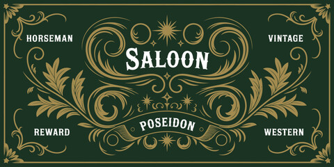 Vintage flourish ornaments vector illustration set featuring hand-drawn western style elements, perfect for design projects, decorative artwork, branding, posters, invitations, merchandise, and creati