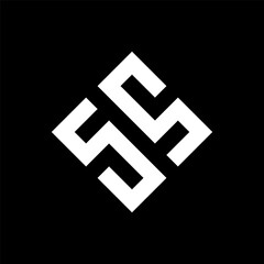 Letter SS geometric logo design
