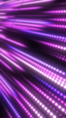 Abstract glowing purple and pink light beams with futuristic digital radiance and speed effect