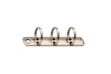 Metal ring binder mechanism for organizing documents