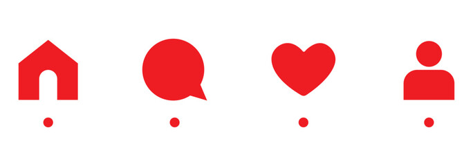 Set of generic social media user interface icons. Like, comment, share and save icons. Social media flat icons. Vector, flat outline icon isolated on white,