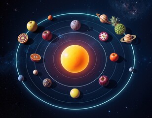 Fruitful Cosmic System Fresh Produce in Orbit