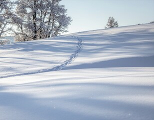 Obraz premium snow covered trees