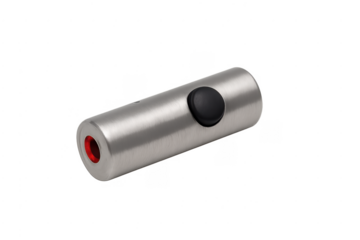 Laser pointer showing red beam light isolated