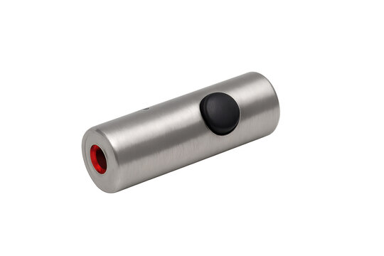 Laser pointer showing red beam light isolated