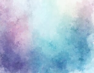 Obraz premium Watercolor texture with pastel pink purple blue green hues blend softly. Grungy paint strokes create abstract background. Soft light diffuses through colorful washes, artful paint splash effect.