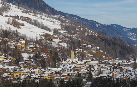 Taxenbach, winter, landschaftspanorama, pinzgau