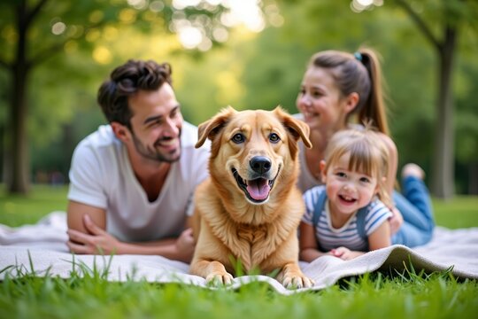 Summer Fun: A Blissful Family Picnic in the Park