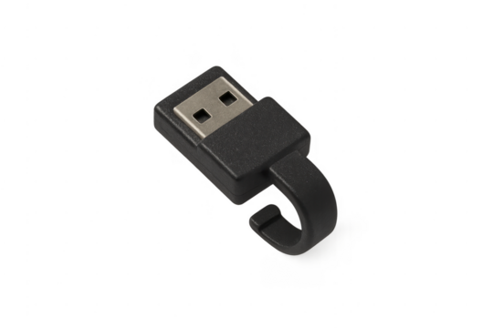 Black usb port adapter connecting devices