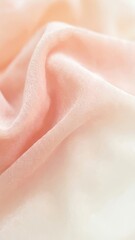Fototapeta premium Soft pink and white fabric folds in gentle flowing texture 