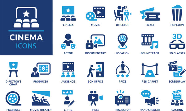 cinema, movie, film, director, ticket, popcorn, actor, documentary, location, soundtrack, 3d glasses, director's chair, producer, audience, box office, prize, red carpet, screenplay, film roll, movie