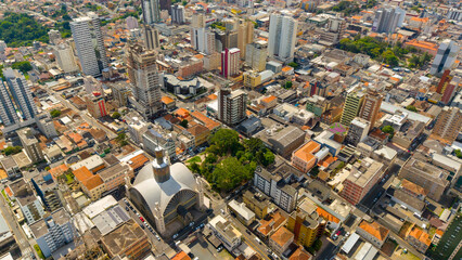 Ponta Grossa, Paran&aacute;, Brasil. Aerial view of Ponta Grossa city.
