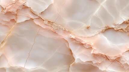 Elegant Pink and Cream Onyx Marble Background with Soft Waves and Subtle Veins for Stylish Interior Design Projects